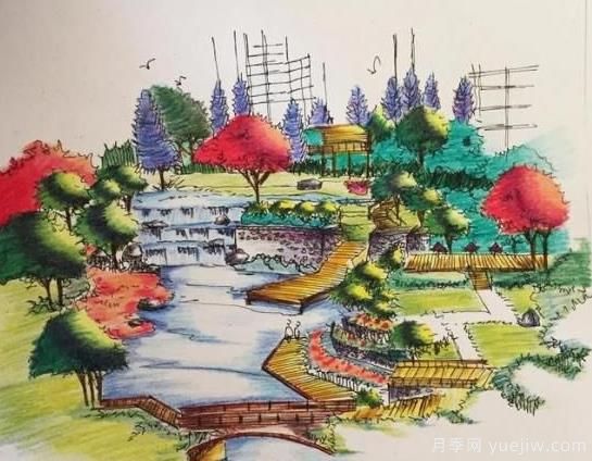 園林綠化工程中園路如何設計為好？(圖1)